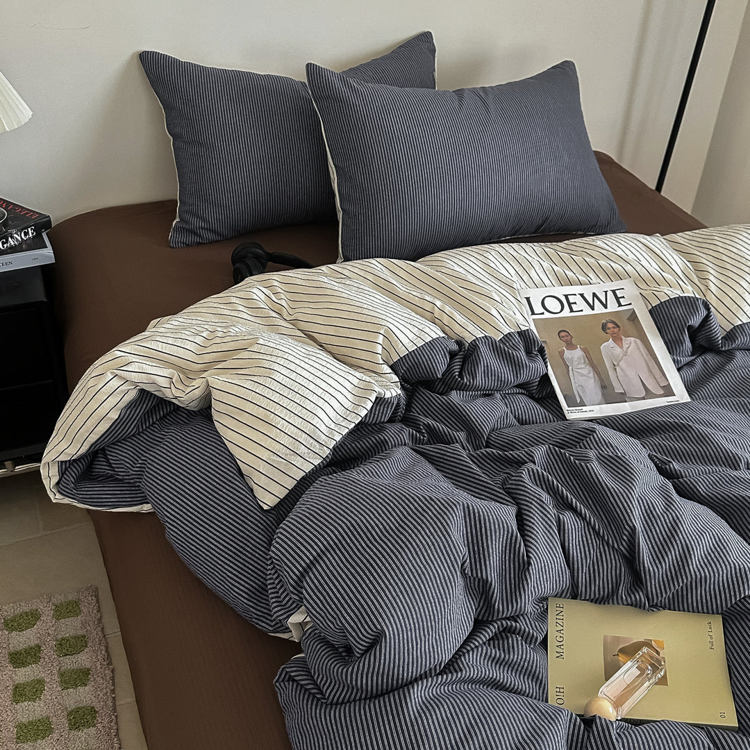 Modern Striped Duvet Cover Set