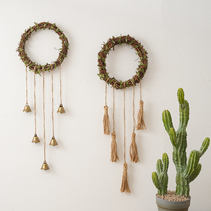 Decorative Wreath with Hanging Bells Stornfield