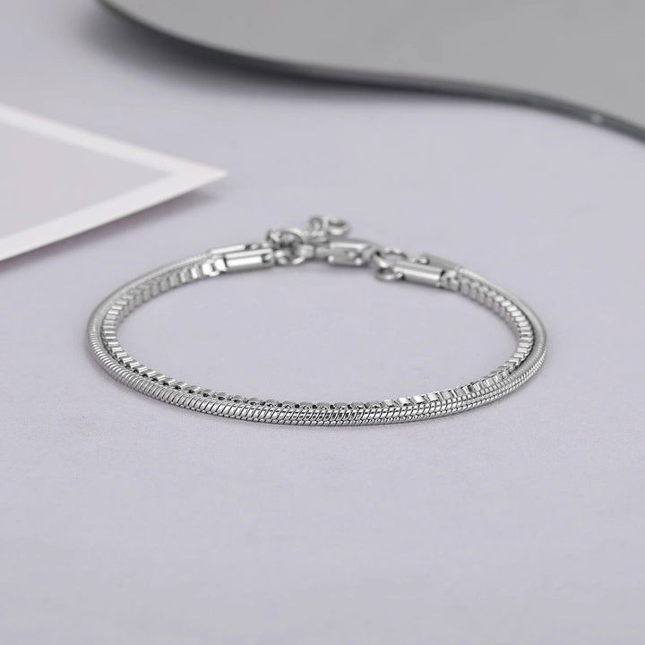 Sleek Double-Chain Stainless Steel Bracelet Stornfield
