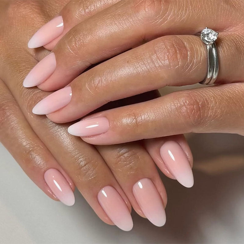 Stylish nail extensions with delicate ombre design Stornfield
