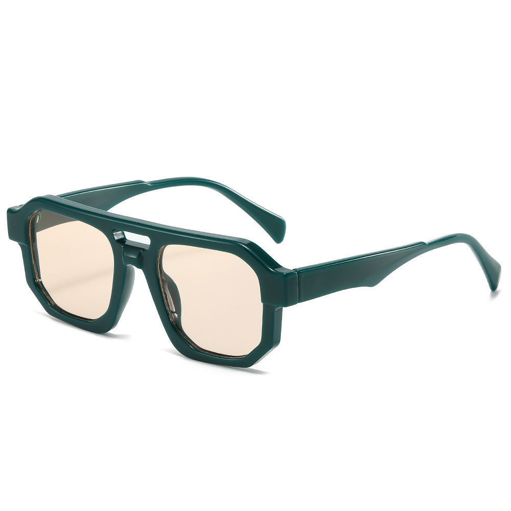 Fashion-Forward Geometric Oversized Sunglasses Stornfield