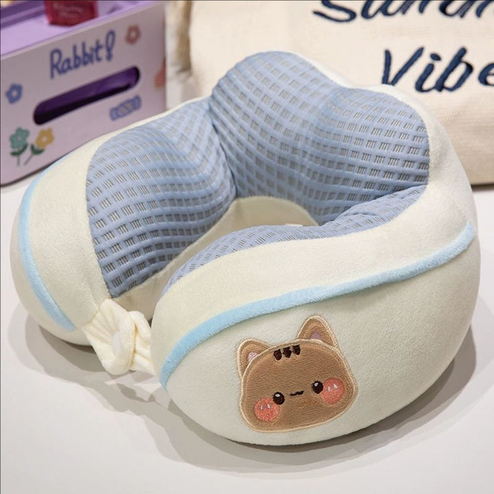 ergonomic plush neck pillow with animal motif Stornfield