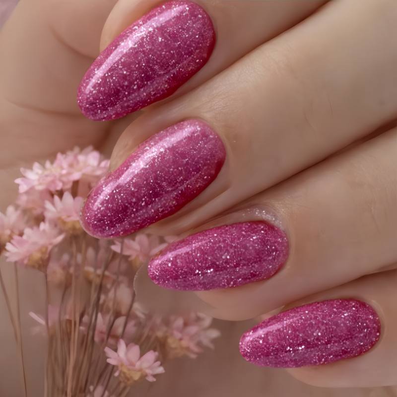Glittering Stiletto Press-On Nail Tips Stornfield