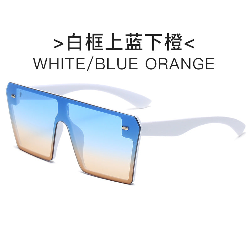 Women's futuristic sunglasses with oversized rectangular frame Stornfield