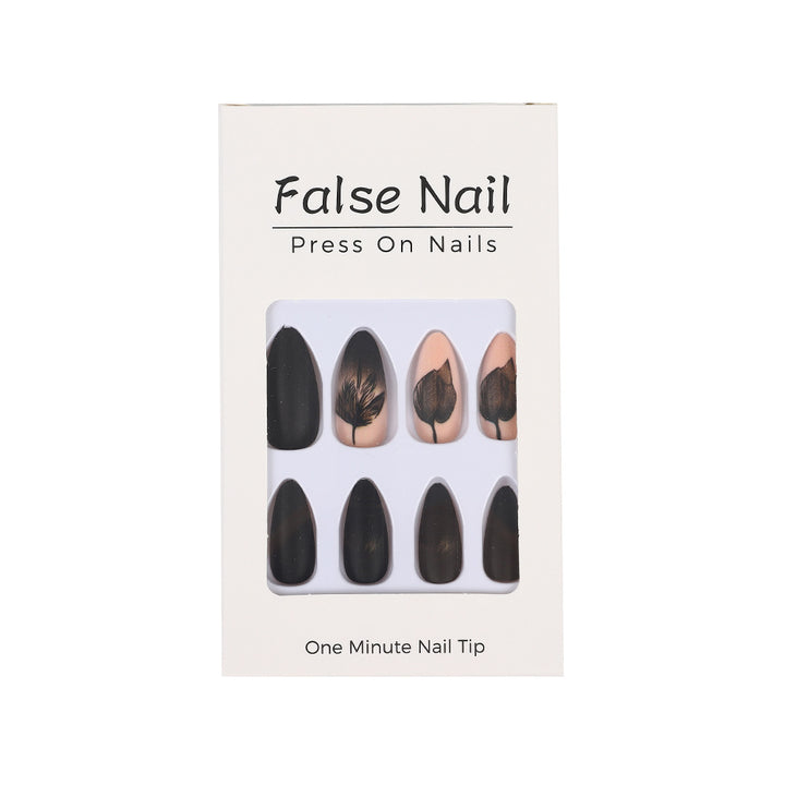 Creative Nail Art Set with Elegant Leaf Patterns Stornfield