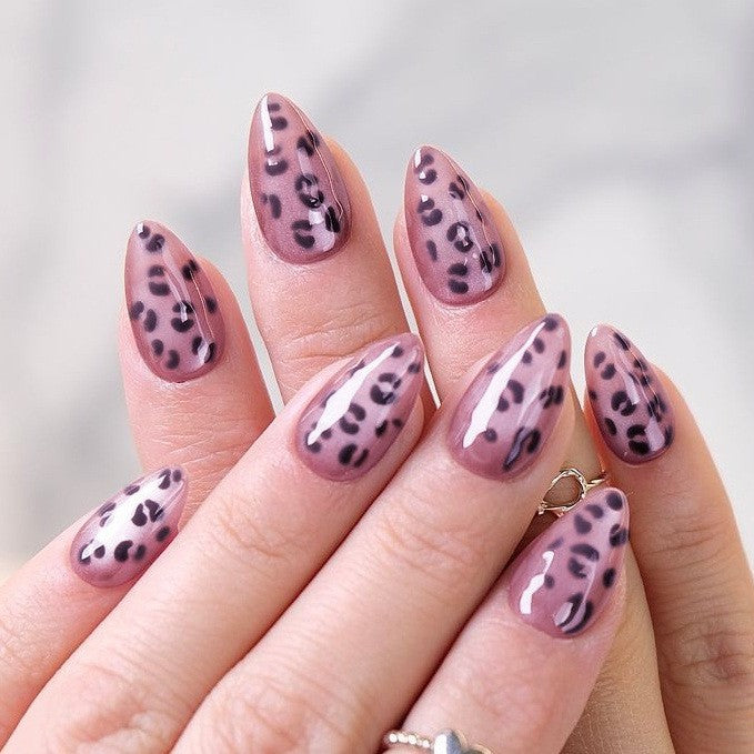 Sculpted Leopard Print Press-On Nails Stornfield