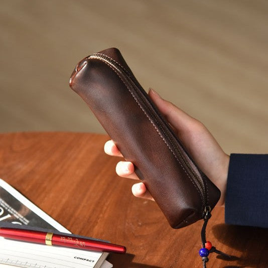 Premium Leather Pencil Case