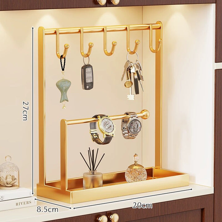 Home Entryway Watch Key and Jewelry Organizer Stand