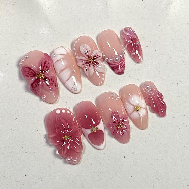 Professional Press-On Nail Set with Trendy Designs Stornfield