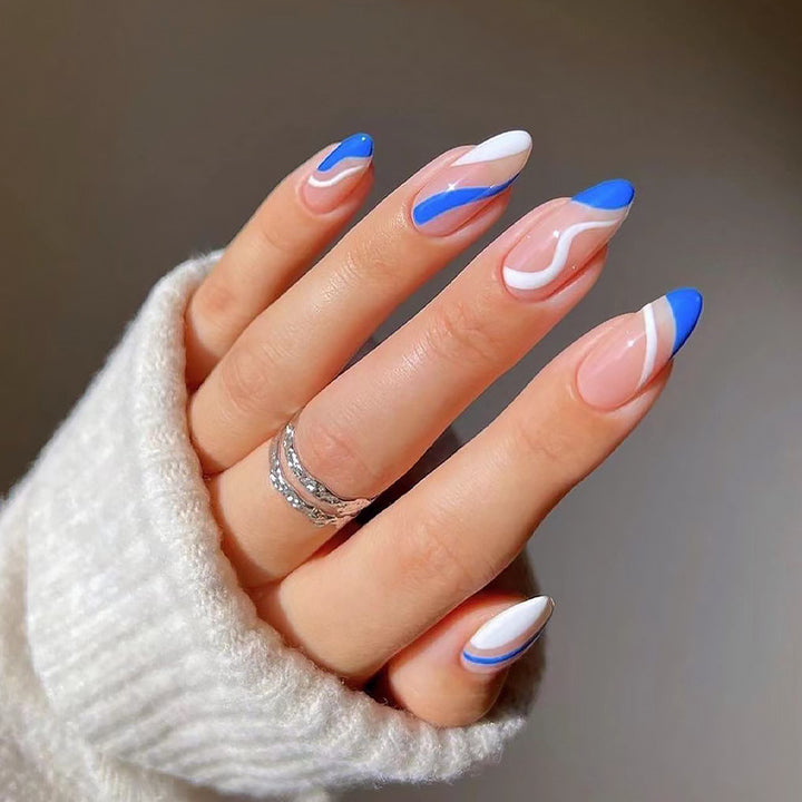 Artificial nails with floral minimalism Stornfield