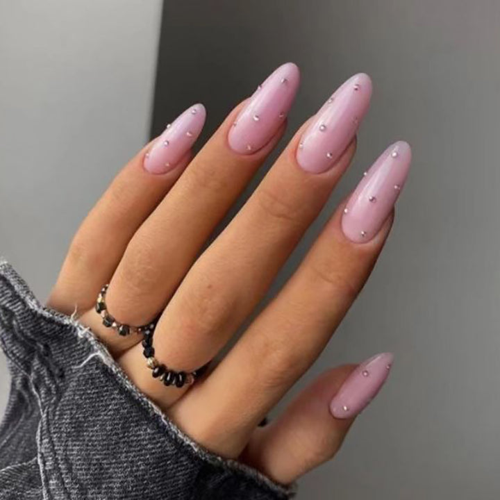 Elegant Glittery Press-On Nail Set Stornfield