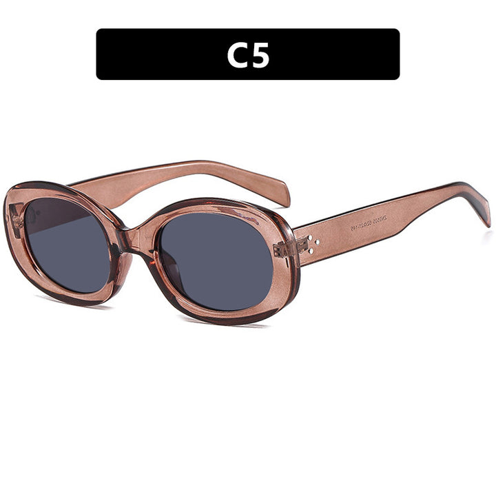 Ladies fashionable sunglasses in elegant oval design with sturdy frame Stornfield