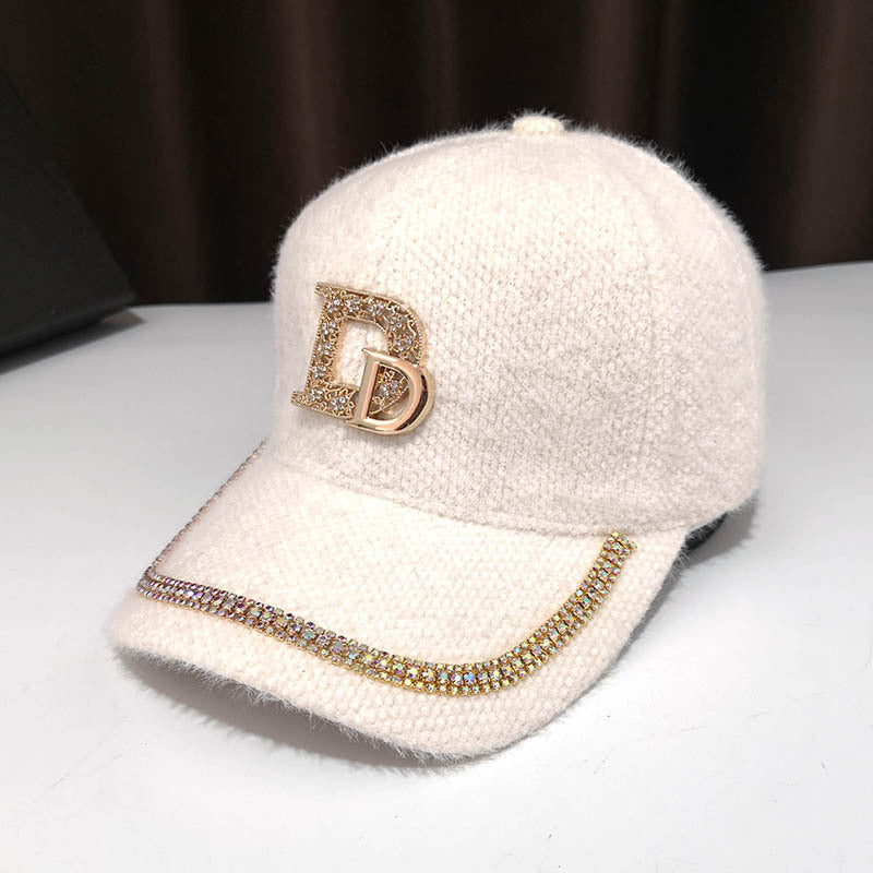 Women's Luxury Embellished Fleece Baseball Cap Stornfield