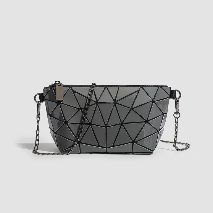 Geometric Patterned Crossbody Clutch Bag