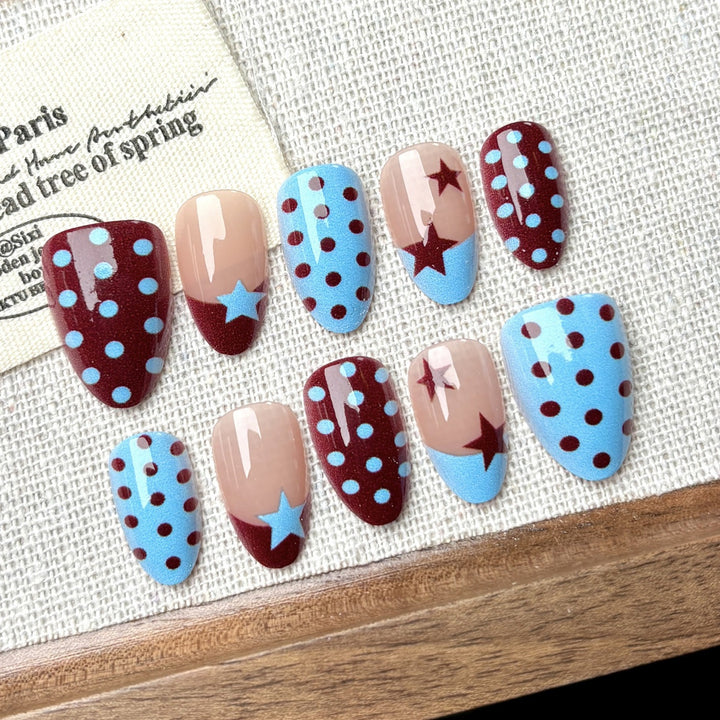 Playful Themed Press-On Nail Art Set