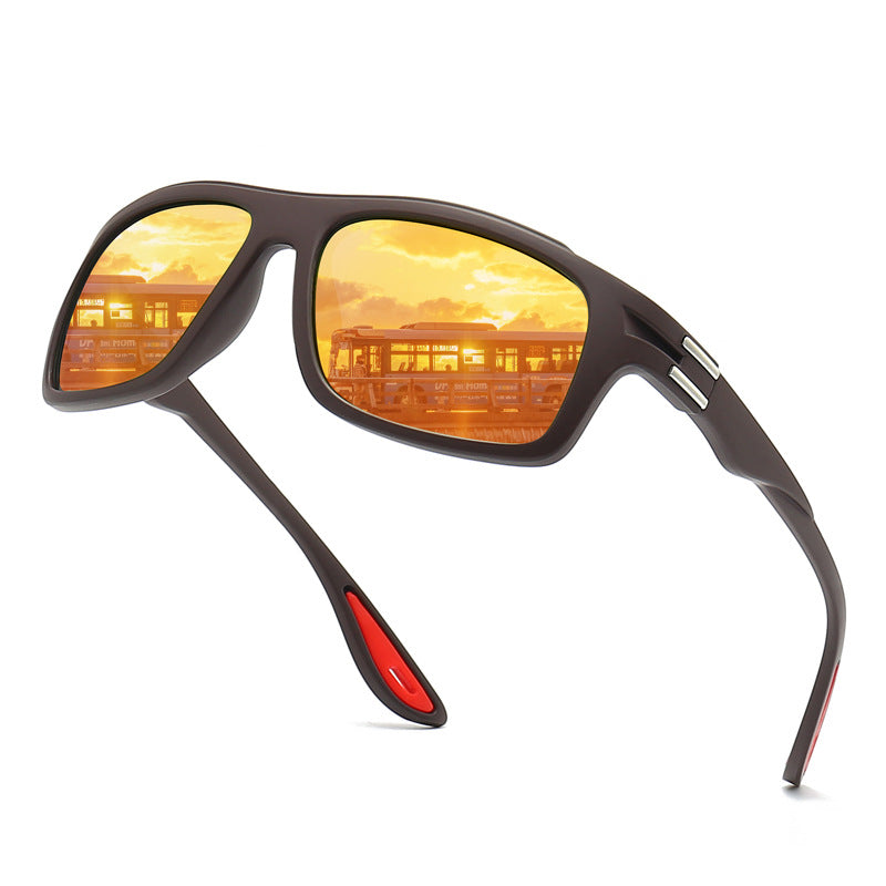 Men's sporty sunglasses with polarized lenses and shock-resistant frame Stornfield