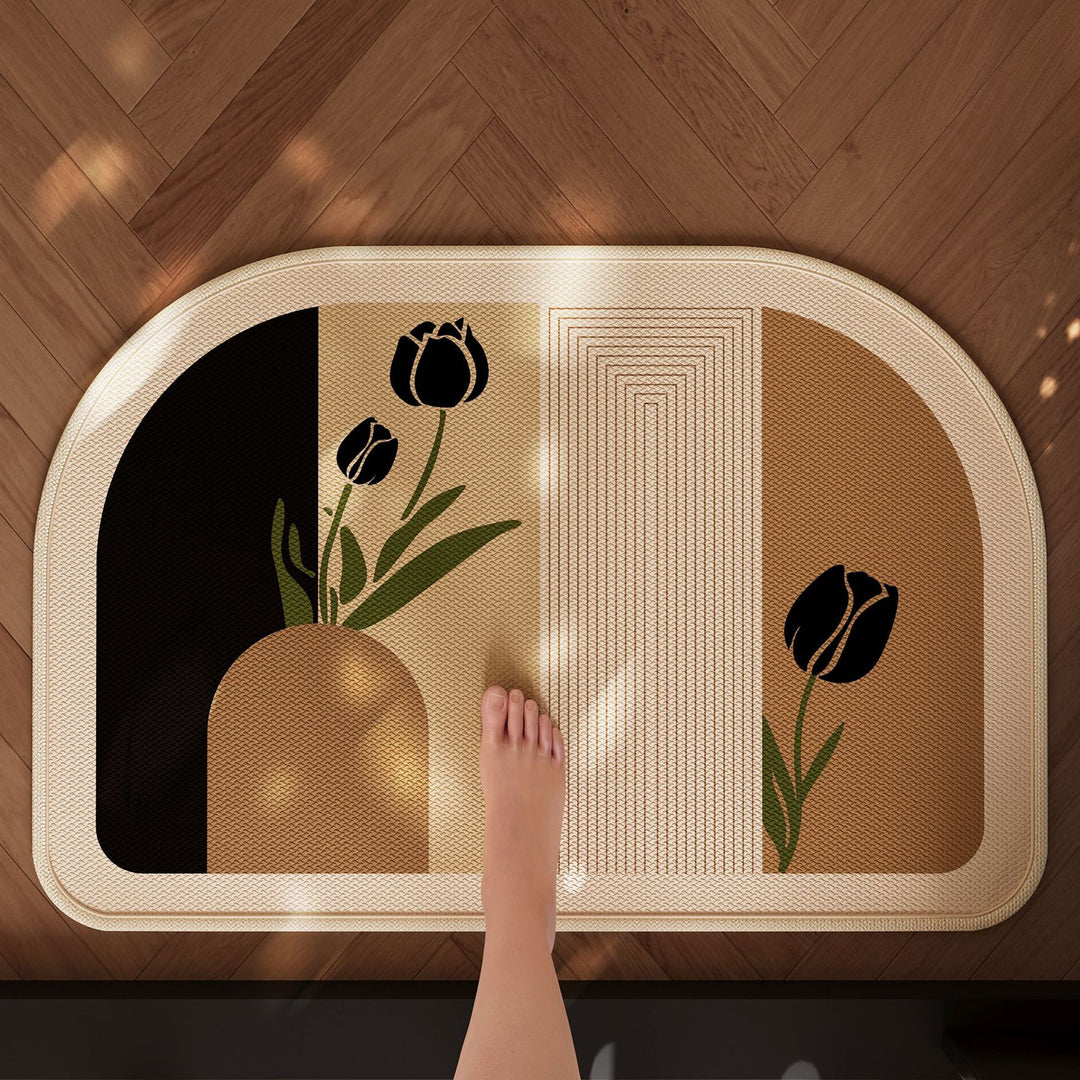 Comfortable Anti-Slip Pet-Themed Bath Mat