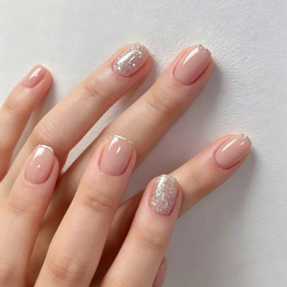 Elegant French Tip Nail Art Extensions Stornfield