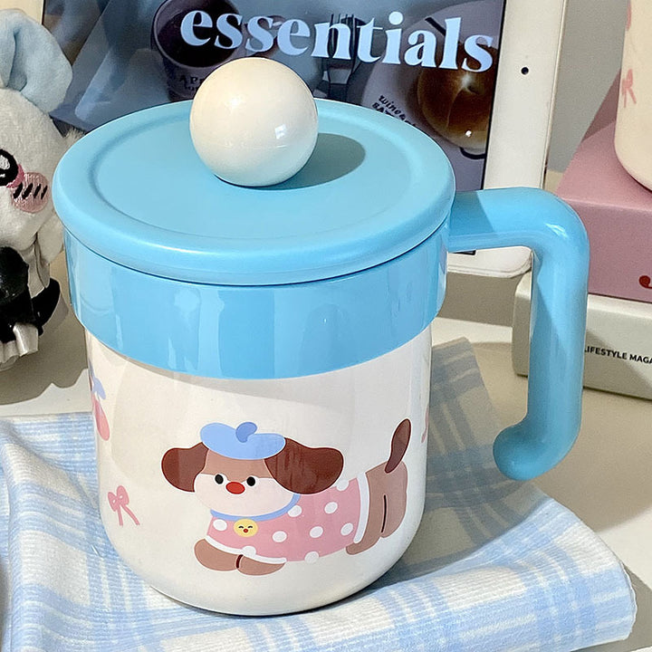 Coffee mug with playful dog design Stornfield