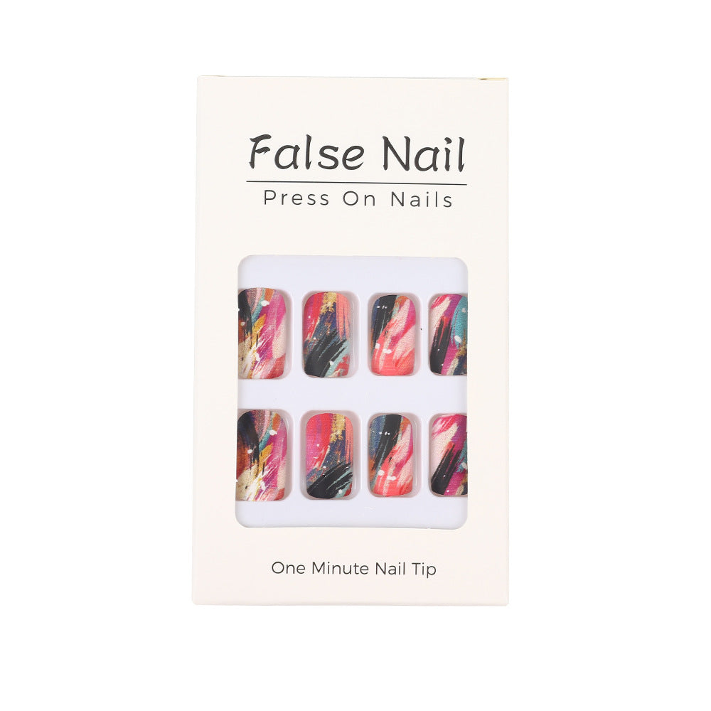 Nail Art Set with Creative Color Patterns Stornfield