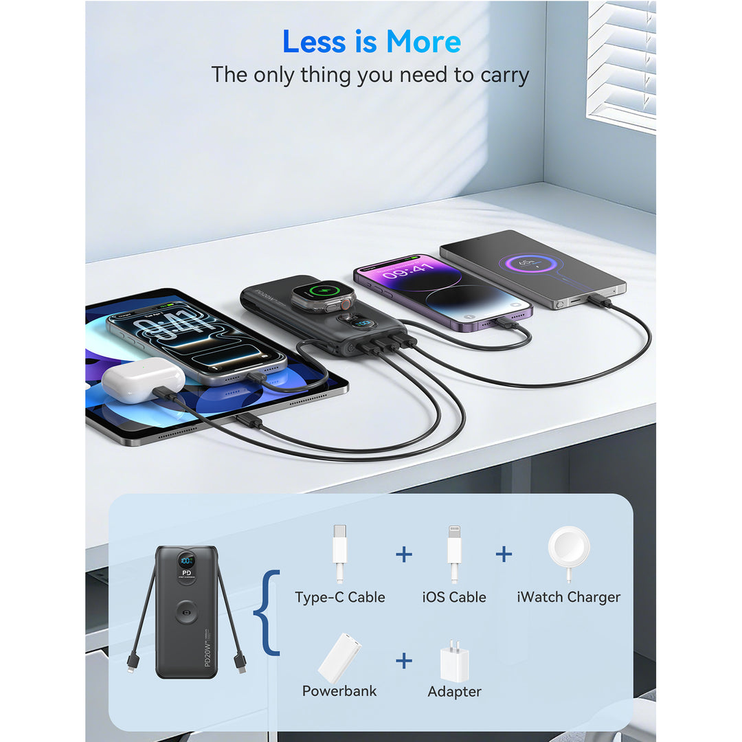 Power bank with wireless charging function and high-performance fast charging Stornfield