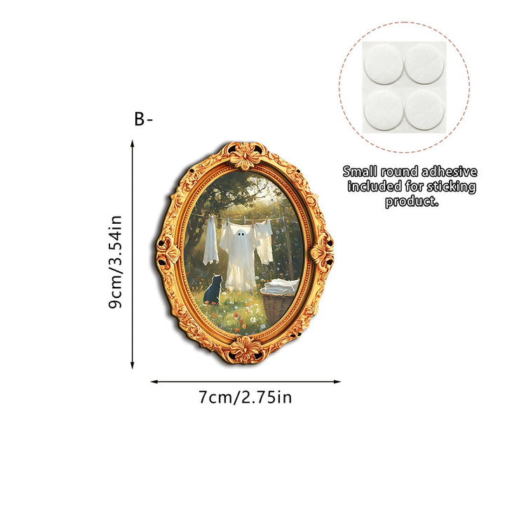 Wall art with creative ghost motif Stornfield