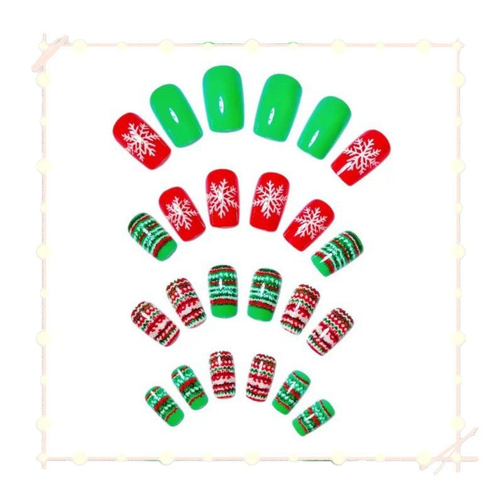 Festive artificial nails with Christmas motifs Stornfield