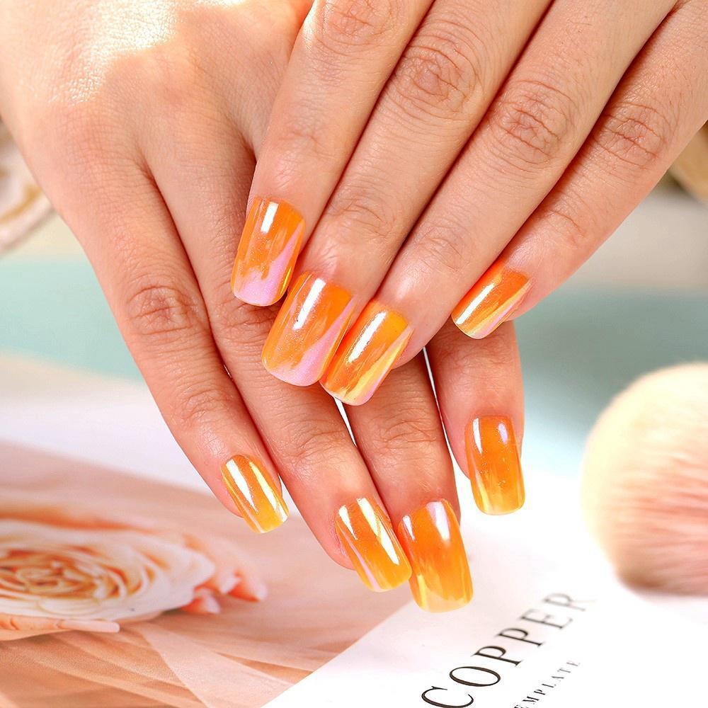 Gradient Color Artificial Nails Stornfield