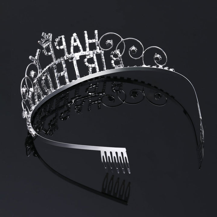 Women's Decorative Hair Crown with Birthday Inscription Stornfield