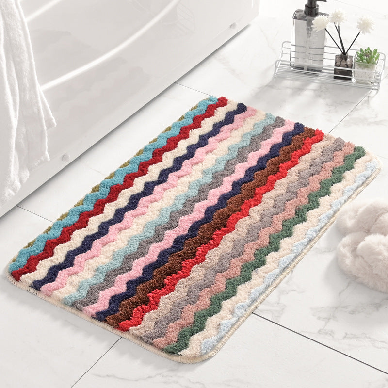 Fringed Chevron Bath Mat Stornfield