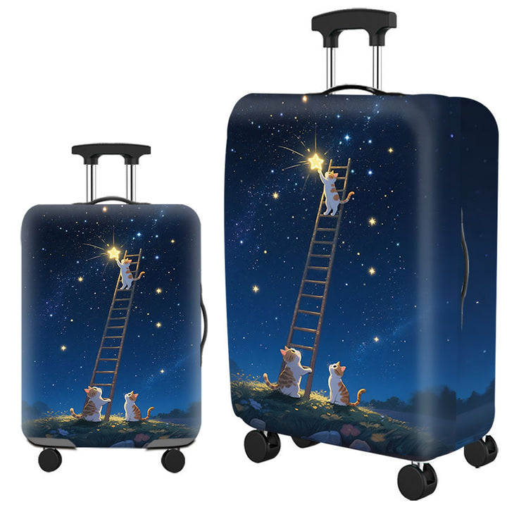 Tropical Leaf Print Hard Shell Luggage Stornfield