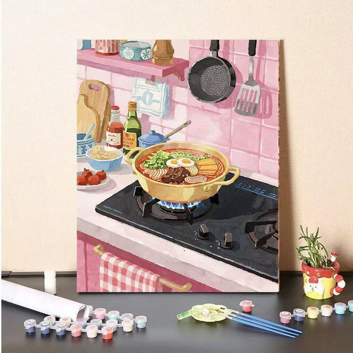 DIY Kitchen Scene Paint by Numbers Canvas Art Stornfield