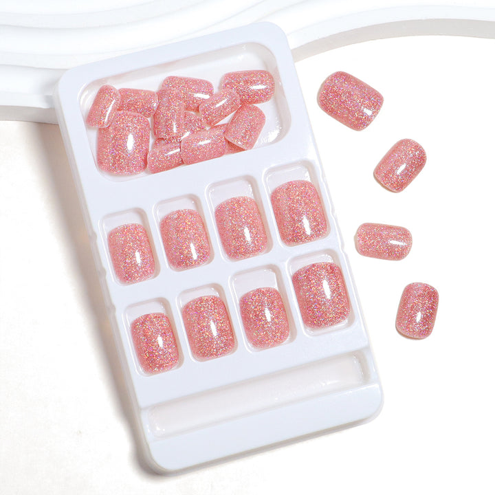 Glittery Press-On Toenail Set Stornfield