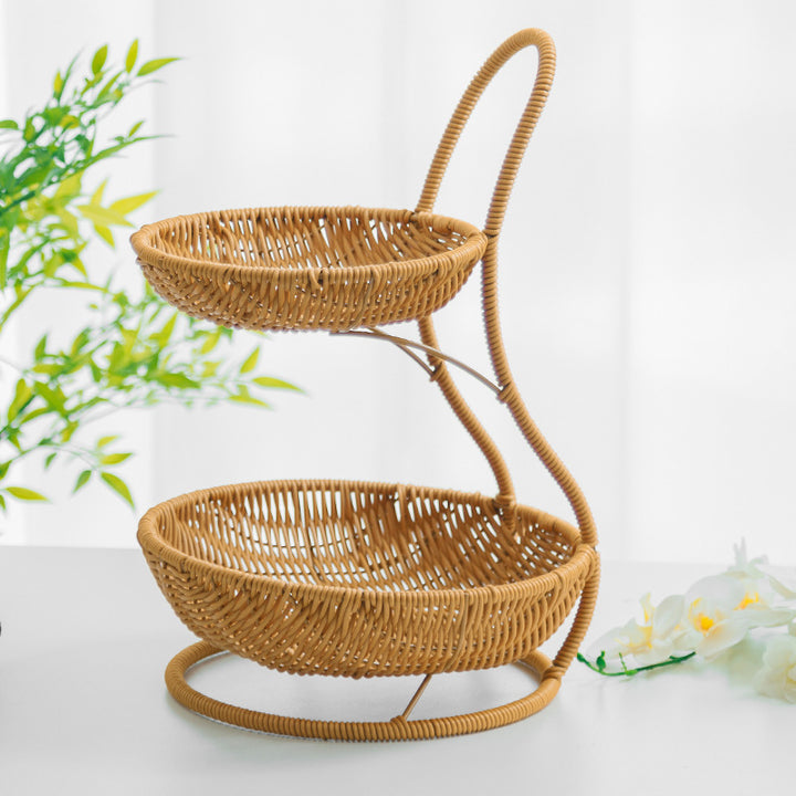 Decorative Tiered Wicker Fruit Stornfield