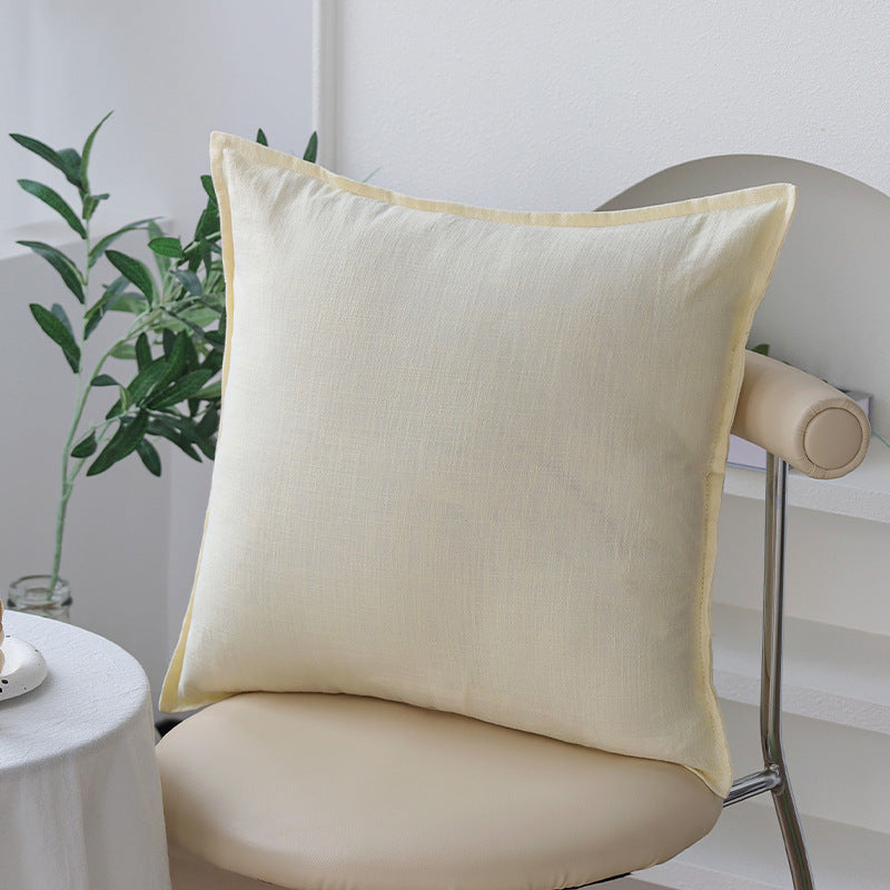 Square pillowcase made of soft linen-cotton blend with hotel-like appearance and hidden zipper Stornfield