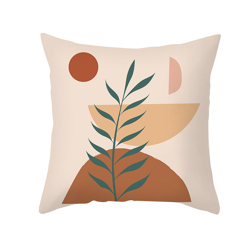 Botanical Minimalist Cotton Throw Pillow Cover