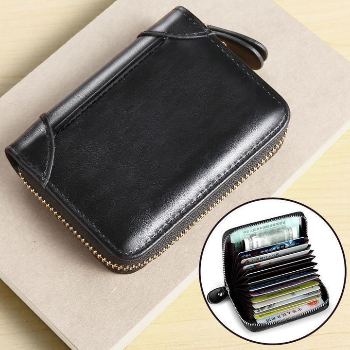 Premium Leather Zippered Wallet Stornfield