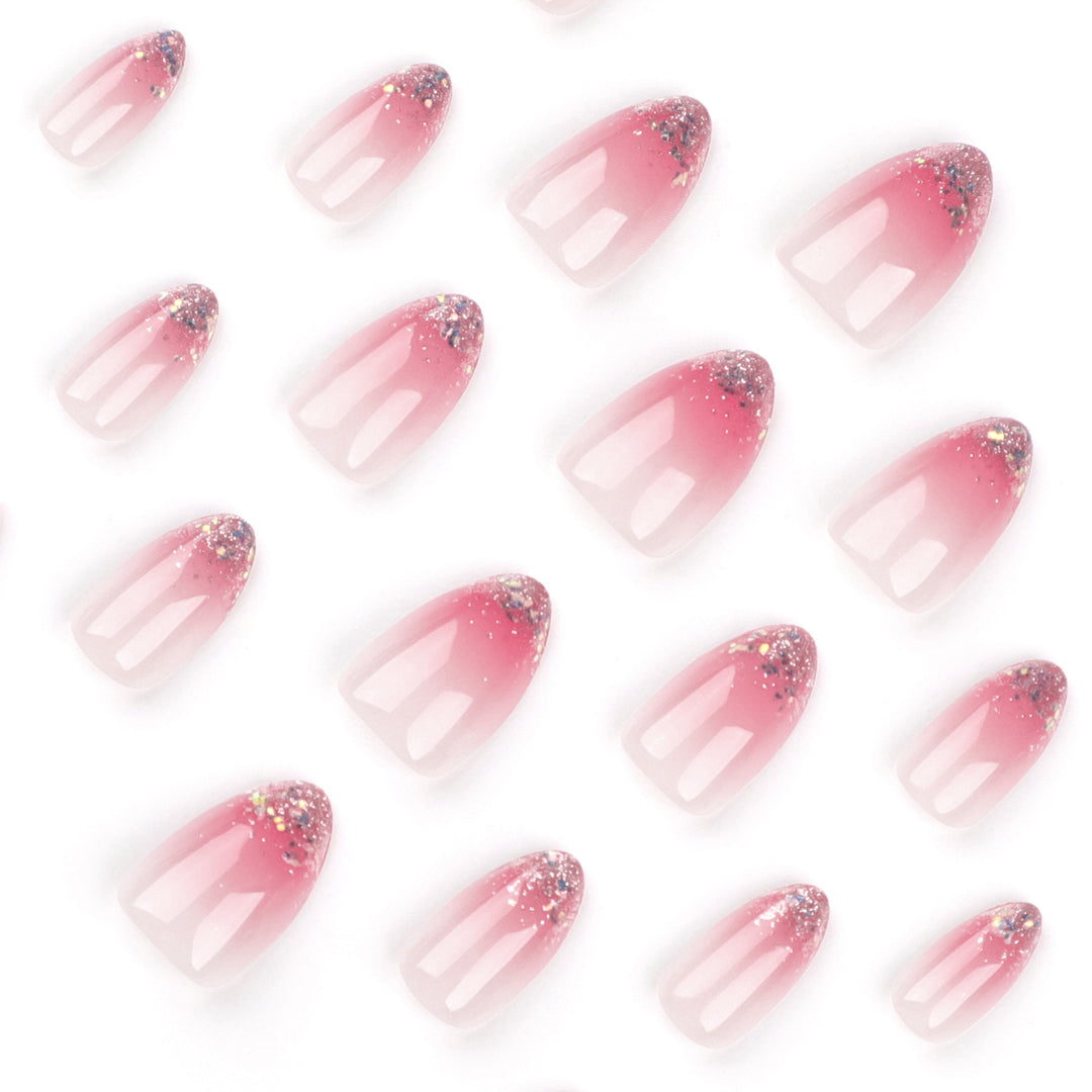 Glittering nail art with ombre effect Stornfield