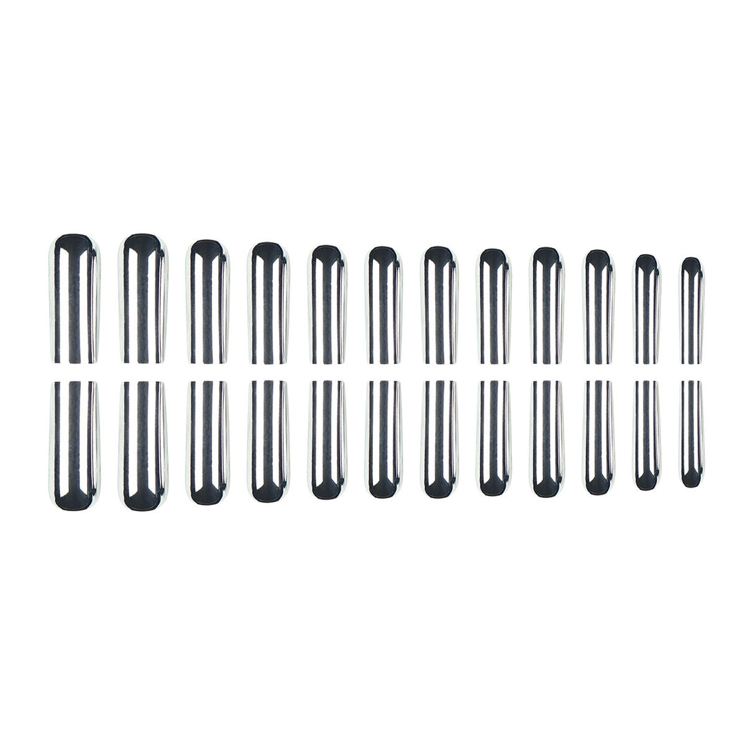 Metallic Finish Long Press-On Nails Stornfield