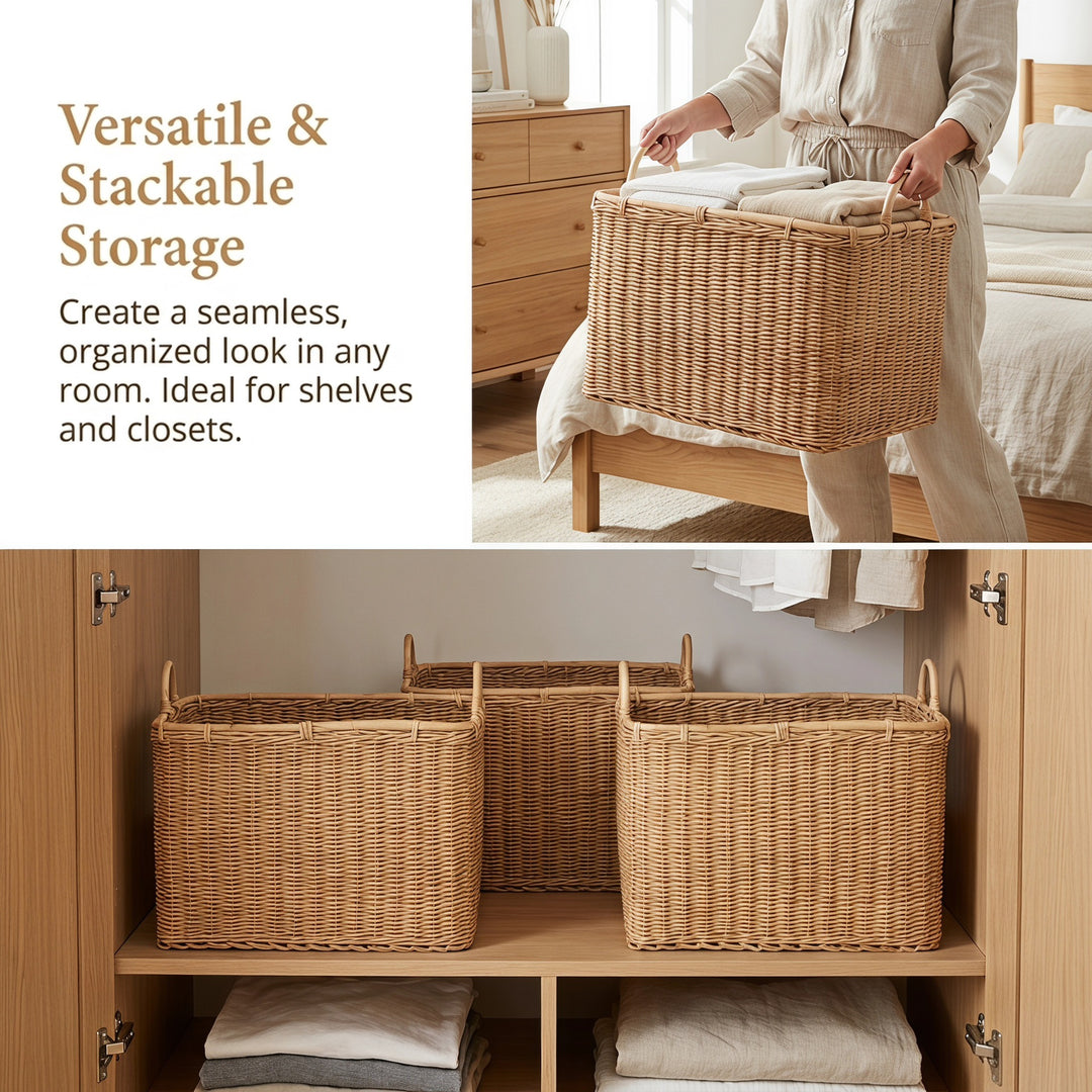 High-quality storage basket with sturdy handles Stornfield
