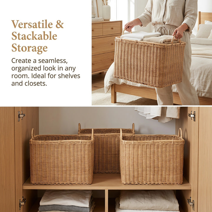 High-quality storage basket with sturdy handles Stornfield