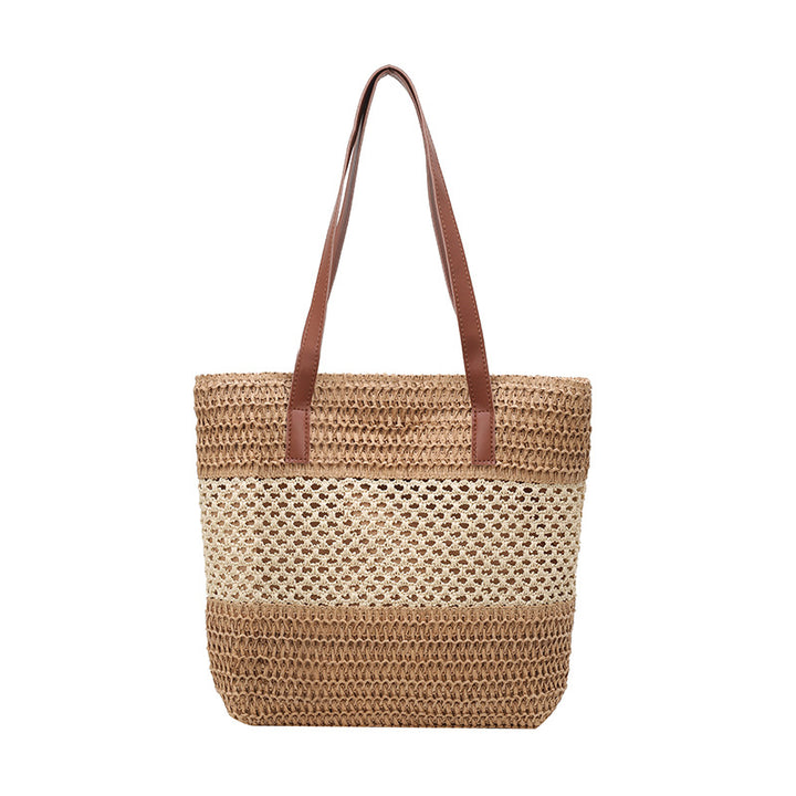 Stylish Woven Straw Beach Tote