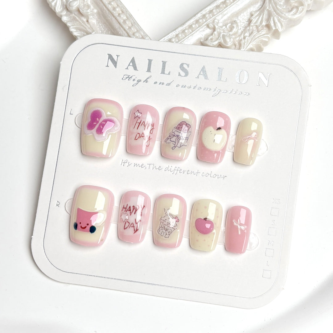 Creative Artisanal Press-On Nail Set