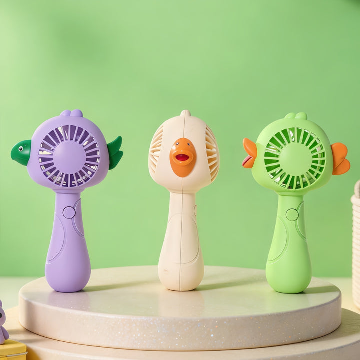 Ladies portable hand fan in playful bird design Stornfield