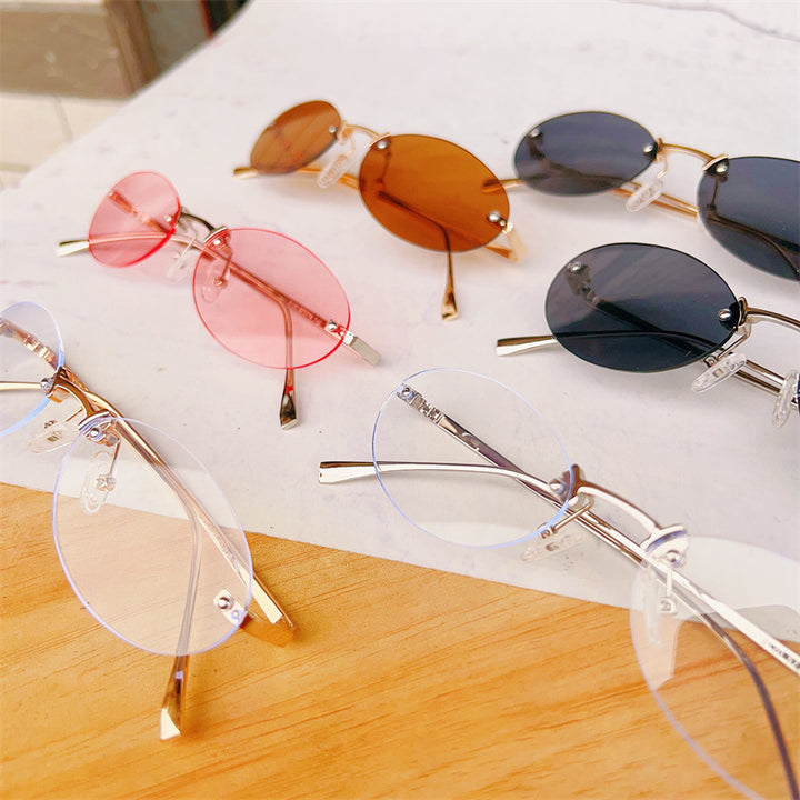 Minimalist Oval Frame Glasses Stornfield