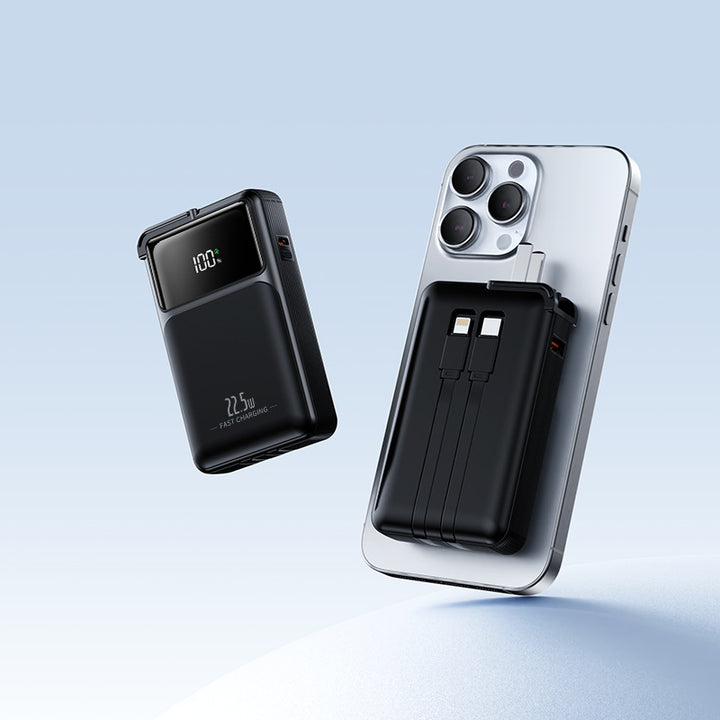 Compact power bank with integrated charger Stornfield