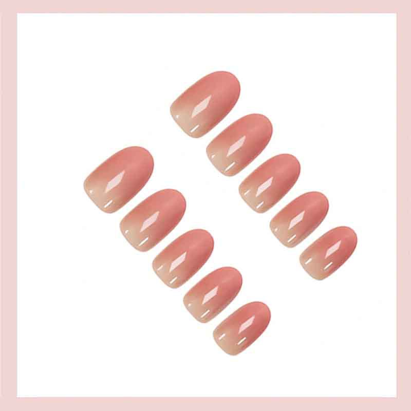 Acrylic nail set with elegant French-style design Stornfield