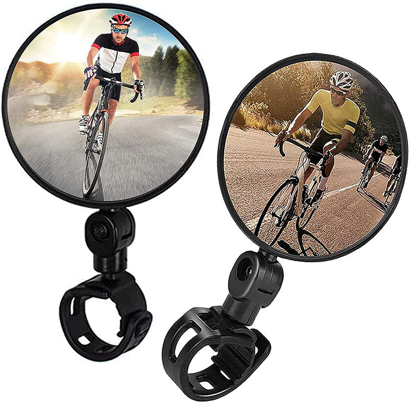 adjustable convex handlebar safety mirror with universal clamp for road and mountain bikes Stornfield