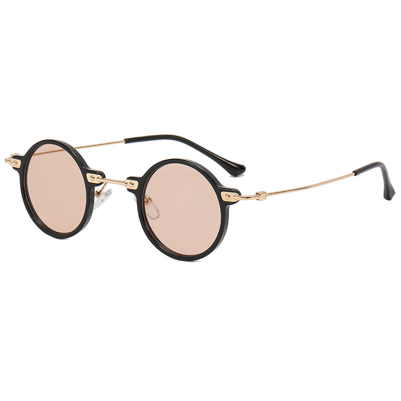 Ladies round glasses with delicate metal frame Stornfield