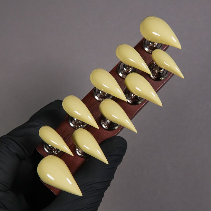 Stiletto Press-On Nail Enhancements with Gem Accents
